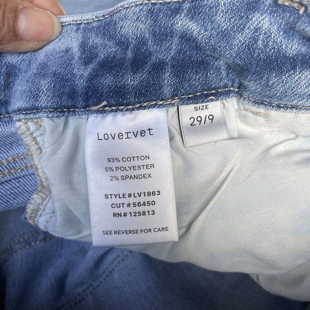 Lovervet By Vervet Flare Slit Hem Women’s Sz 9/29 HighRise Stretch Comfort Jeans - Picture 7 of 7